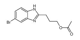 3-(5'-bromo-1'H-benzimidazol-2'-yl)propyl acetate结构式