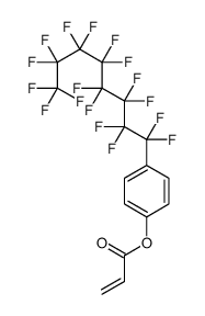 [4-(1,1,2,2,3,3,4,4,5,5,6,6,7,7,8,8,8-heptadecafluorooctyl)phenyl] prop-2-enoate Structure