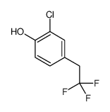 2-chloro-4-(2,2,2-trifluoroethyl)phenol结构式