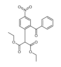 diethyl 2-(2-benzoyl-4-nitrophenyl)propanedioate Structure