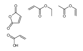 ethenyl acetate,ethyl prop-2-enoate,furan-2,5-dione,prop-2-enoic acid结构式