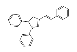 1,2-diphenyl-4-(2-phenylethenyl)-2,3-dihydropyrrole Structure