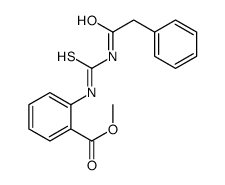 methyl 2-[(2-phenylacetyl)carbamothioylamino]benzoate结构式