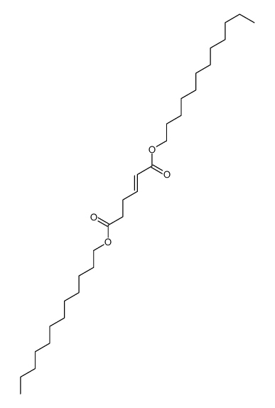 didodecyl hex-2-enedioate Structure