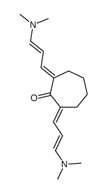 2,7-bis[3-(dimethylamino)prop-2-enylidene]cycloheptan-1-one Structure