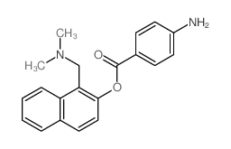 [1-(dimethylaminomethyl)naphthalen-2-yl] 4-aminobenzoate结构式