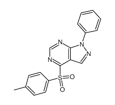 1-phenyl-4-(toluene-4-sulfonyl)-1H-pyrazolo[3,4-d]pyrimidine结构式