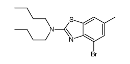 4-bromo-N,N-dibutyl-6-methyl-1,3-benzothiazol-2-amine Structure