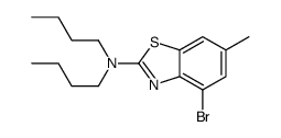 4-bromo-N,N-dibutyl-6-methyl-1,3-benzothiazol-2-amine结构式