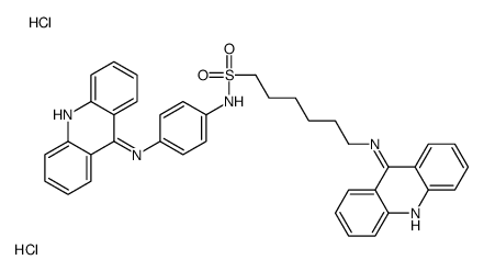 acridin-9-yl-[4-[6-(acridin-9-ylazaniumyl)hexylsulfonylamino]phenyl]azanium,dichloride结构式
