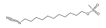 11-azido-1-undecanol 1-methanesulfonate Structure
