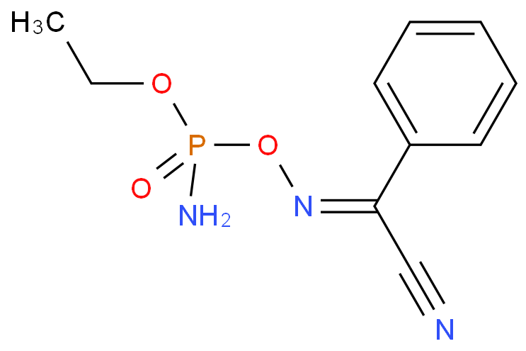 4-amino-7-phenyl-3,5-dioxa-6-aza-4-phospha-6-octene-8-nitrile 4-oxide Structure