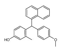 (4-methoxyphenyl)(2-methyl-4-hydroxyphenyl)(naphth-1-yl)methane Structure