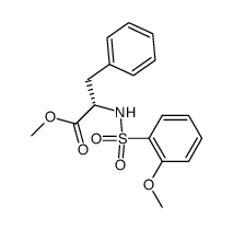 (S)-methyl 2-(2-methoxyphenylsulfonamido)-3-phenylpropanoate结构式