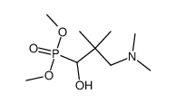 O,O-dimethyl [1-hydroxy-3-(dimethylamino)-2,2-dimethylpropyl]phosphonate结构式