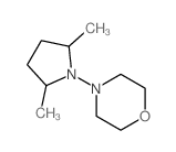 4-(2,5-dimethylpyrrolidin-1-yl)morpholine结构式