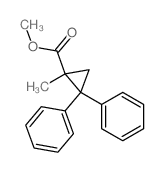 methyl 1-methyl-2,2-diphenyl-cyclopropane-1-carboxylate结构式