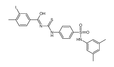 N-[[4-[(3,5-dimethylphenyl)sulfamoyl]phenyl]carbamothioyl]-3-iodo-4-methylbenzamide Structure