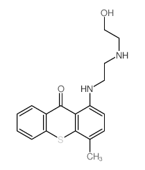 1-[2-(2-hydroxyethylamino)ethylamino]-4-methyl-thioxanthen-9-one结构式