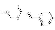 (E)-3-(吡啶-2-基)丙烯酸乙酯结构式