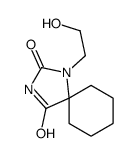 1-(2-hydroxyethyl)-1,3-diazaspiro[4.5]decane-2,4-dione structure