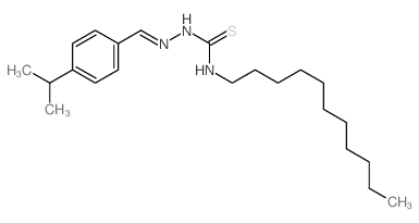 1-[(4-propan-2-ylphenyl)methylideneamino]-3-undecyl-thiourea结构式