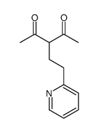 3-(2-pyridin-2-ylethyl)pentane-2,4-dione Structure