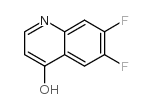 4-羟基-6,7-二氟喹啉结构式