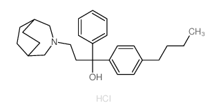 3-Azabicyclo(3.2.2)nonane-3-propanol, alpha-(4-butylphenyl)-alpha-phenyl-, hydrochloride (9CI) picture