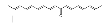 3,17-dimethyl-3,5,7,10,12,14,16-nonadecaheptaene-1,18-diyn-9-one Structure