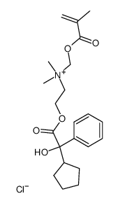 Cyclozil chloromethacryloyloxymethylate Structure