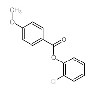 (2-chlorophenyl) 4-methoxybenzoate structure