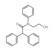 N-(2-hydroxyethyl)-N,2,2-triphenyl-acetamide structure