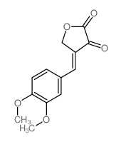 4-[(3,4-dimethoxyphenyl)methylidene]oxolane-2,3-dione Structure
