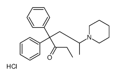 4,4-diphenyl-6-piperidin-1-ylheptan-3-one hydrochloride Structure