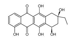 (8R,10R)-8-ethyl-1,6,8,10,11-pentahydroxy-7,8,9,10-tetrahydrotetracene-5,12-dione结构式