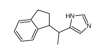 5-[1-(2,3-dihydro-1H-inden-1-yl)ethyl]-1H-imidazole结构式