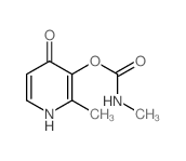 (2-methyl-4-oxo-1H-pyridin-3-yl) N-methylcarbamate结构式