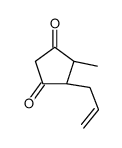 (4S,5S)-4-methyl-5-prop-2-enylcyclopentane-1,3-dione Structure