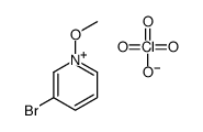 3-bromo-1-methoxypyridin-1-ium,perchlorate Structure