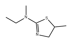 2-Thiazolamine, N-ethyl-4,5-dihydro-N,5-dimethyl- Structure