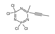 1-methyl-1-(prop-1-ynyl)tetrachlorocyclotriphosphazene结构式