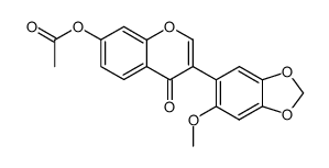 maxima isoflavone G acetate结构式