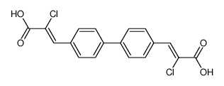 3,3'-([1,1'-biphenyl]-4,4'-diyl)bis(2-chloroacrylic acid)结构式