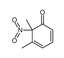 5,6-dimethyl-6-nitrocyclohexa-2,4-dien-1-one结构式