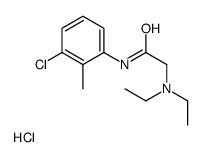 [2-(3-chloro-2-methylanilino)-2-oxoethyl]-diethylazanium,chloride结构式