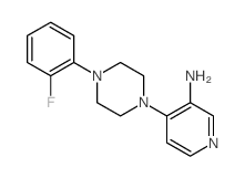 Piperazine, 1-(3-amino-4-pyridyl)-4-(o-fluorophenyl)-结构式