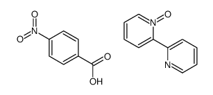 4-nitrobenzoic acid,1-oxido-2-pyridin-2-ylpyridin-1-ium结构式