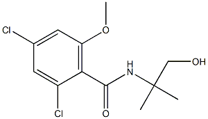 2,4-dichloro-N-(1-hydroxy-2-methylpropan-2-yl)-6-methoxybenzamide结构式