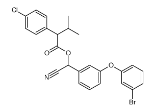 [[3-(3-bromophenoxy)phenyl]-cyanomethyl] 2-(4-chlorophenyl)-3-methylbutanoate Structure